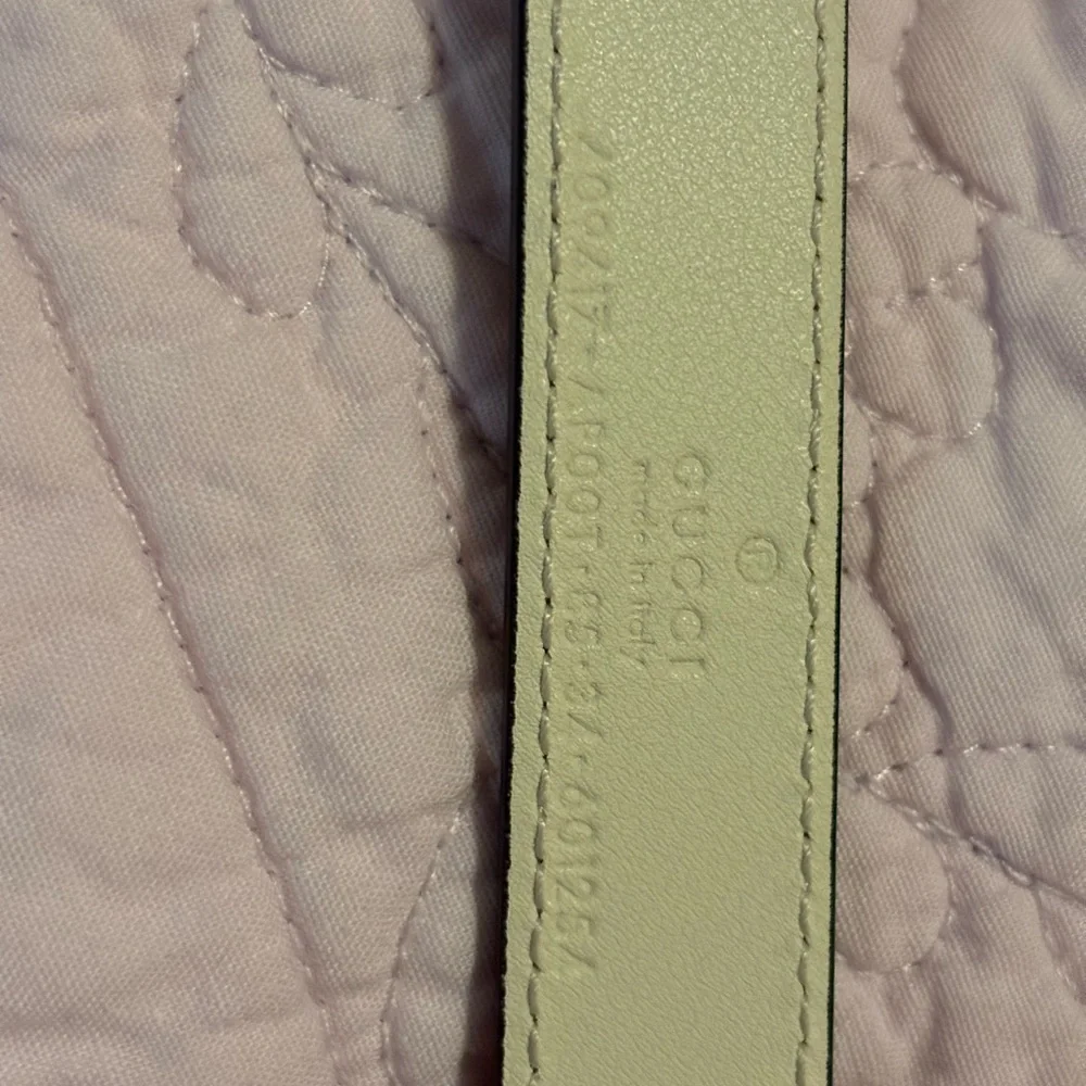 Gucci Gold and Cream Belt double G size 85 - Picture 3 of 4